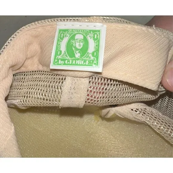 Blank Cream Mesh Foam Trucker Hat Cap 90’s Quality Caps by George SnapBack - Picture 7 of 7